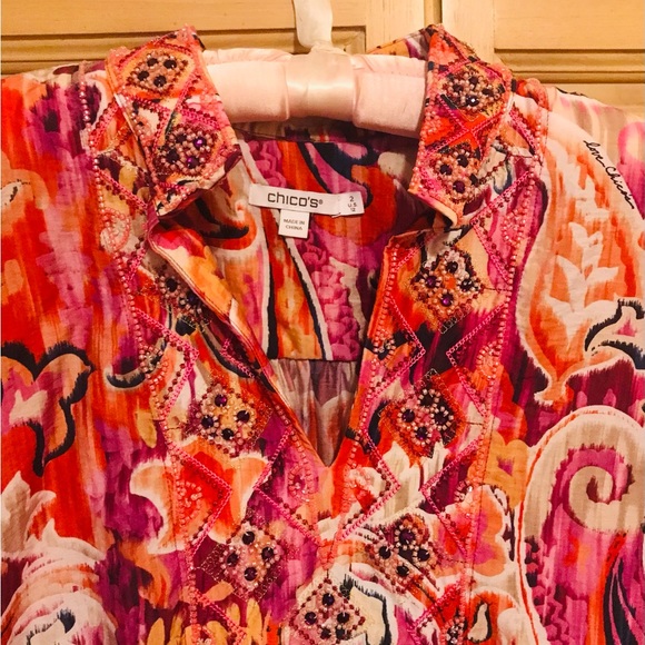 Chicos Tunic Size 2 - Picture 2 of 4